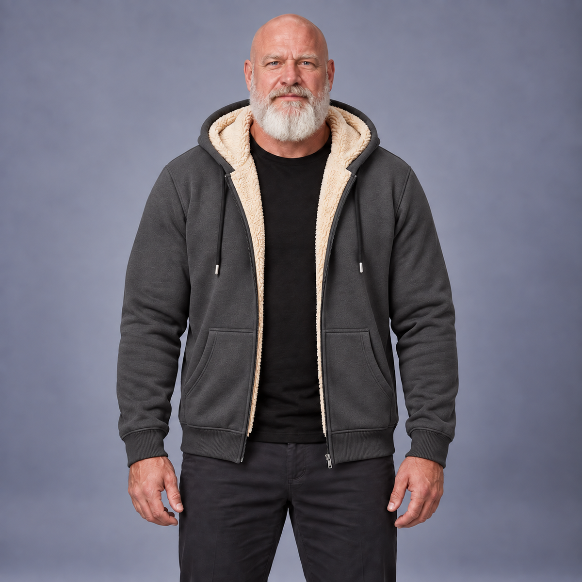 Fontavier Men's Fleece-Lined Hooded Sweatshirt