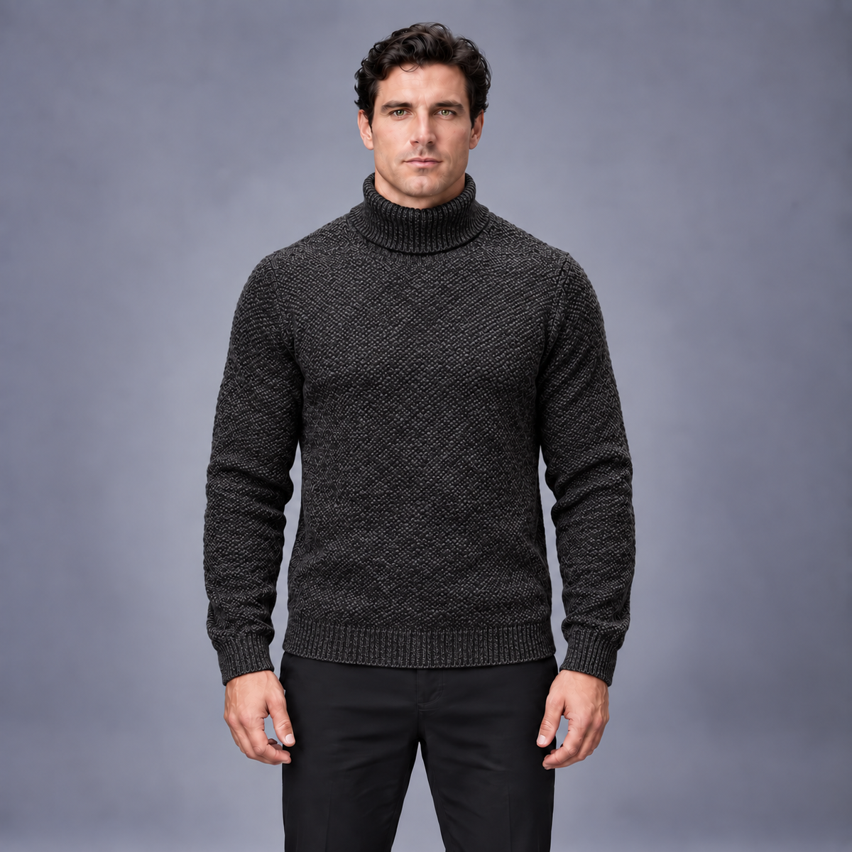 Fontavier Men's Fleece-Lined High-Neck Base Layer