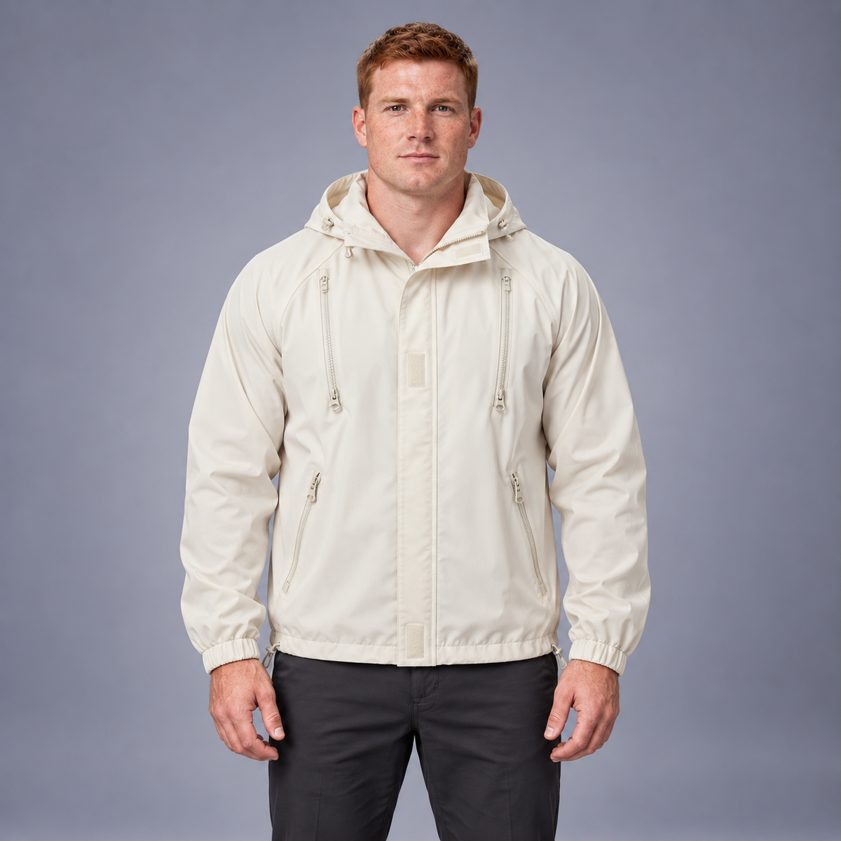 Fontavier Men's Loose Fit Hooded Softshell Jacket