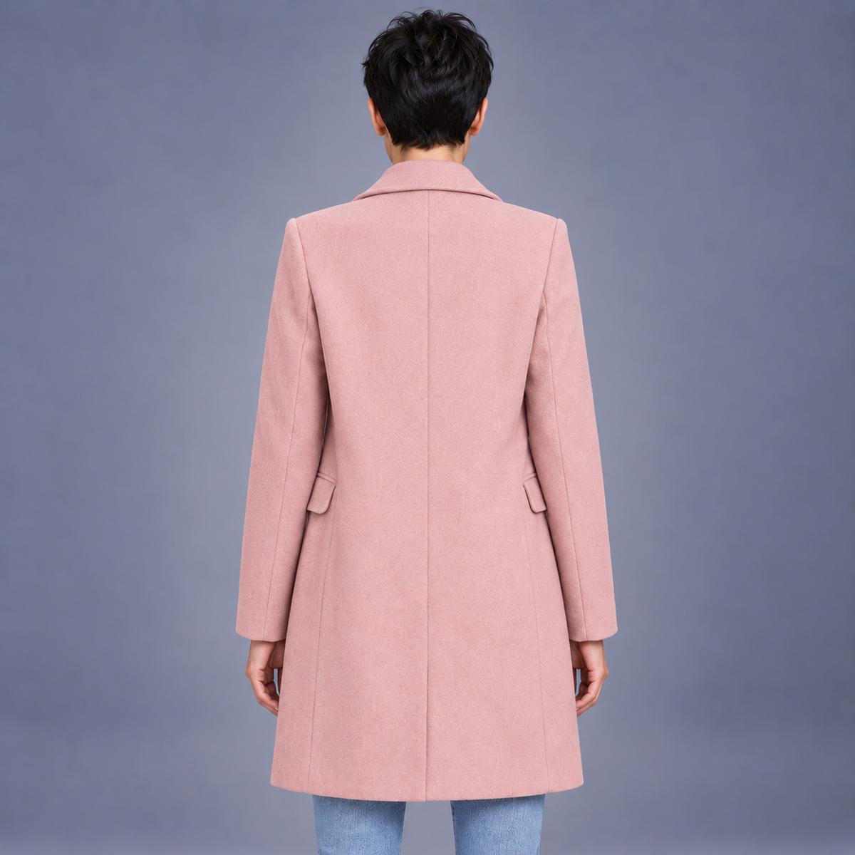 Fontavier Women's Over-The-Knee Double-Breasted Trench Coat