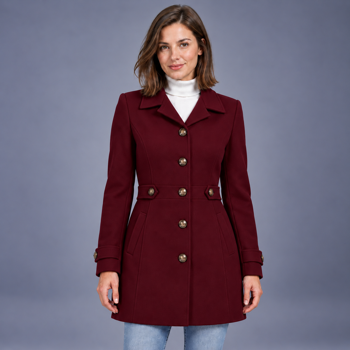 Fontavier Women's Double-Breasted Trench Coat