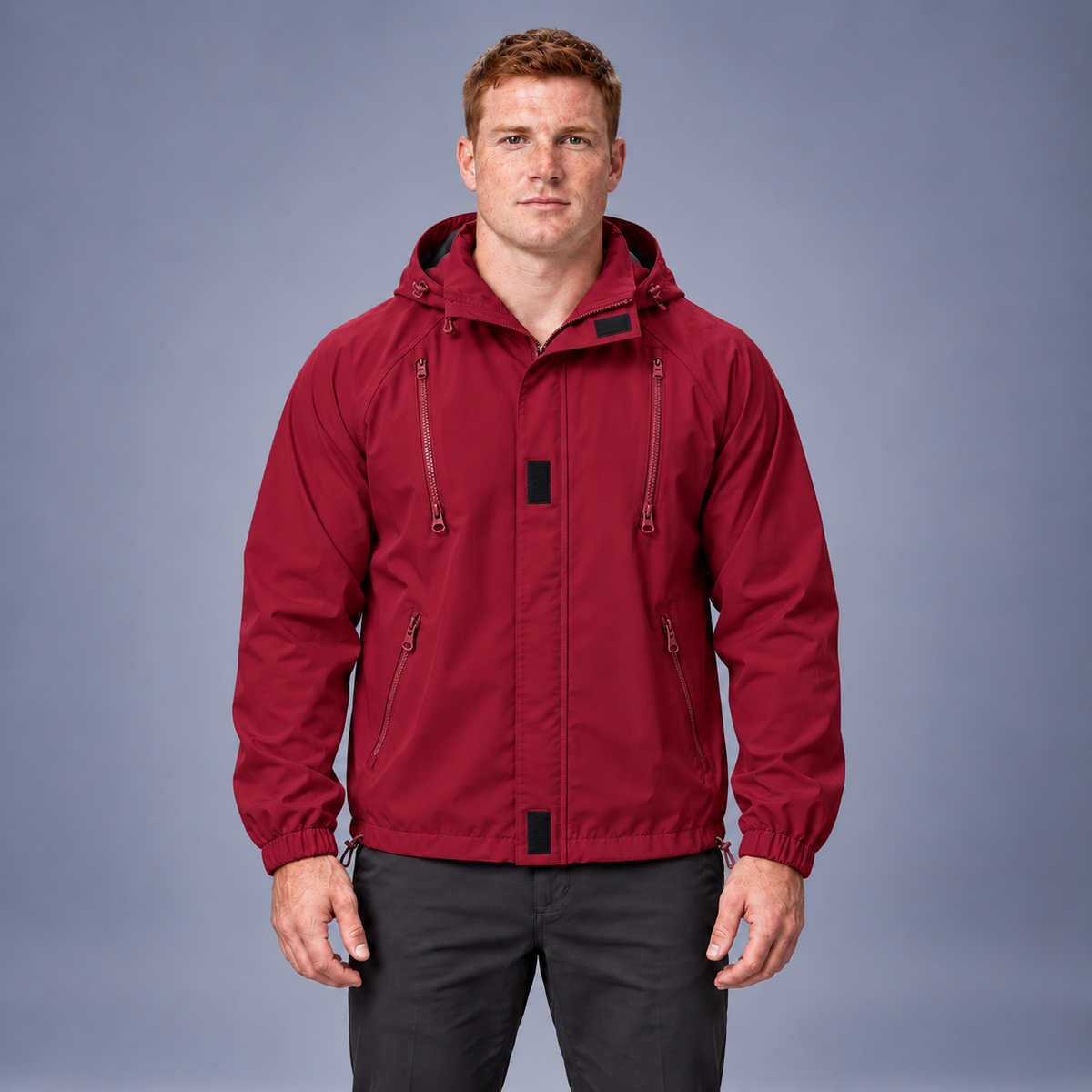 Fontavier Men's Loose Fit Hooded Softshell Jacket