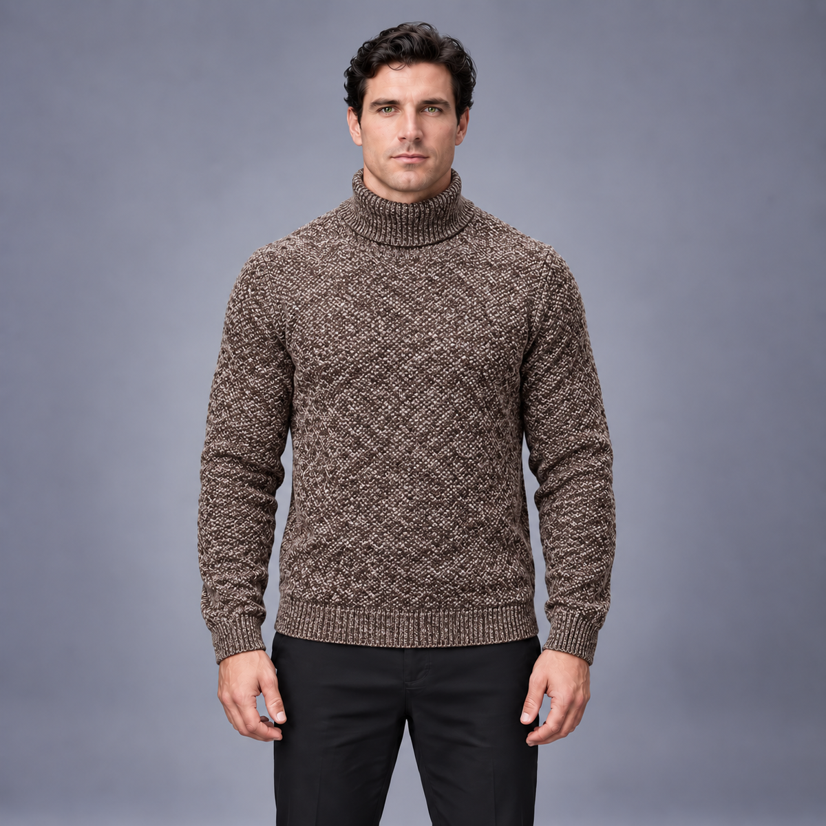 Fontavier Men's Fleece-Lined High-Neck Base Layer