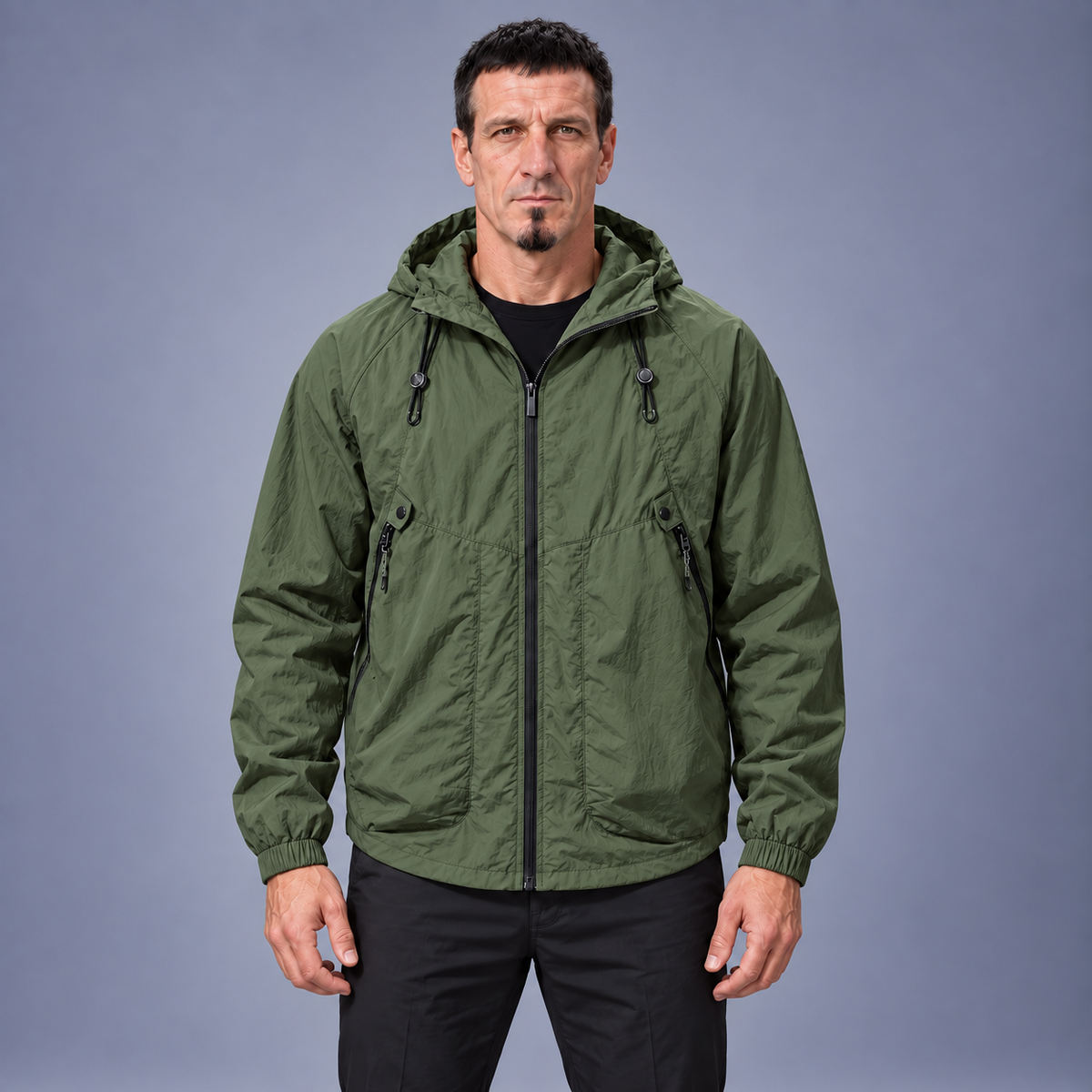 Fontavier Men's Lightweight Hooded Outdoor Jacket