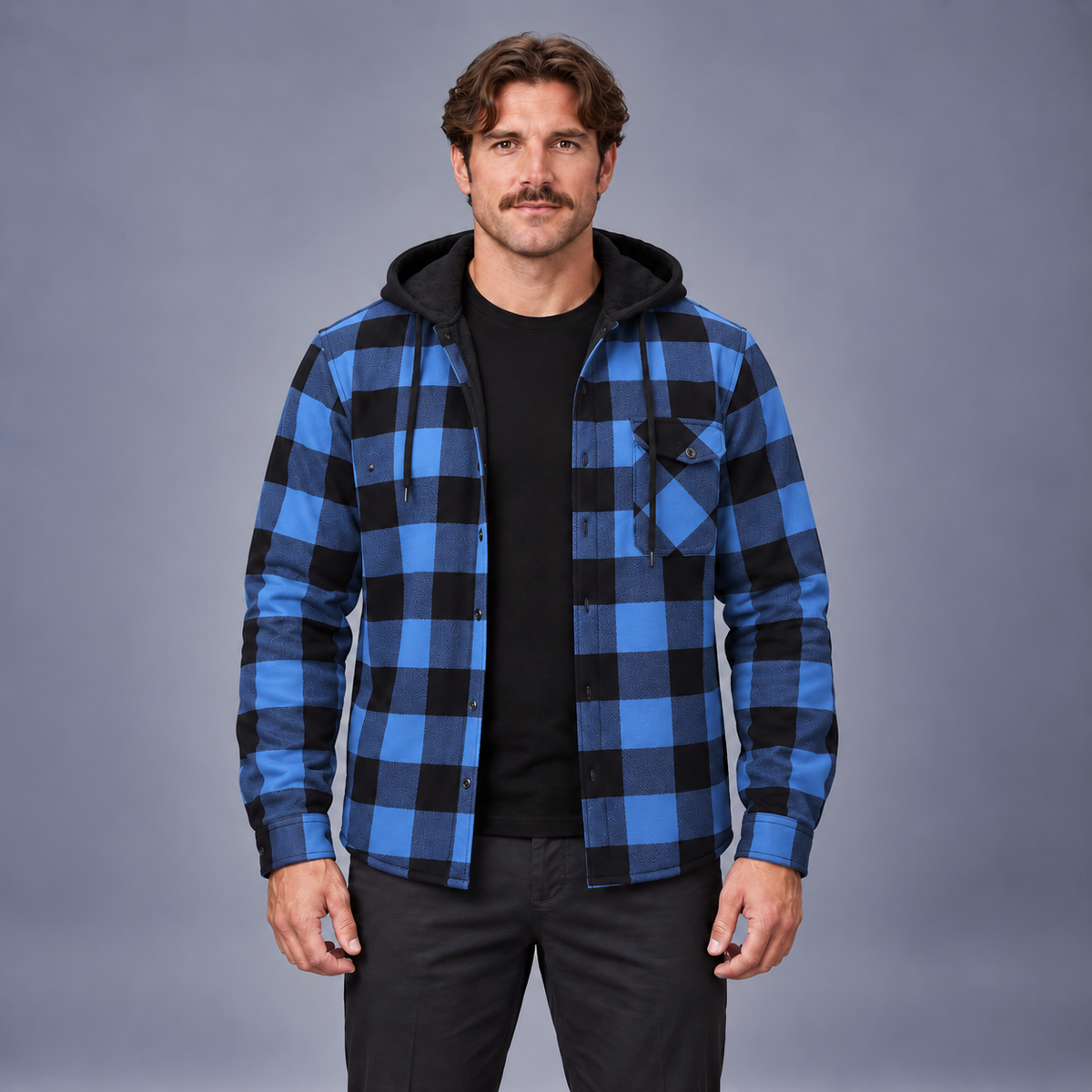 Men's Fall and Winter Casual Fashion Sports Plus Thick Hoodie