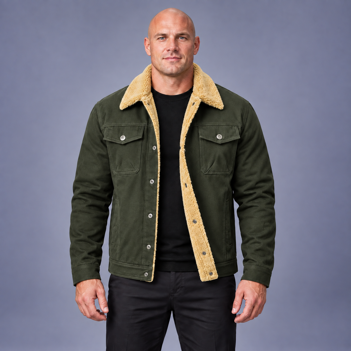Fontavier Men's Lined Cotton Workwear Jacket