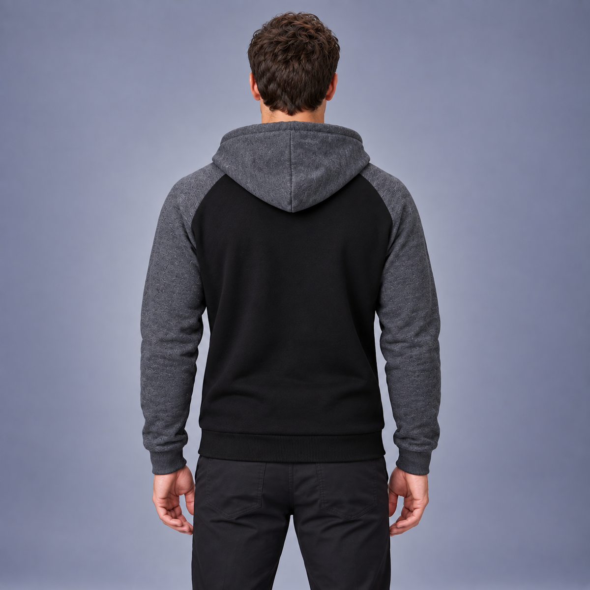 Fontavier Men's Sherpa-Lined Full-Zip Hoodie