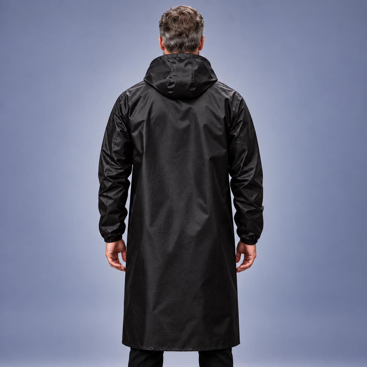Fontavier Men's Mid-Length Packable Trench Raincoat