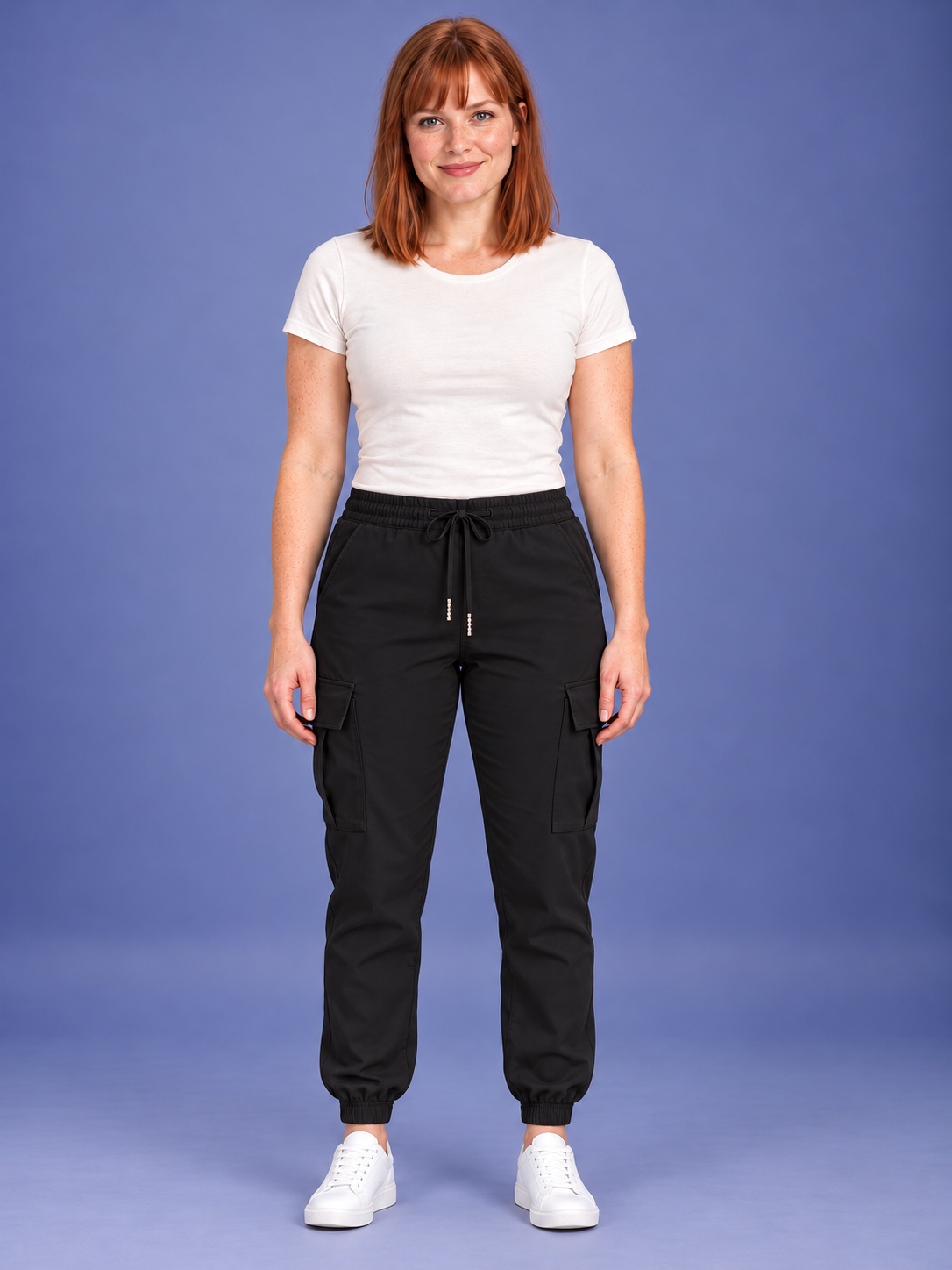 Women's Woven Relaxed Fit Cargo Pants