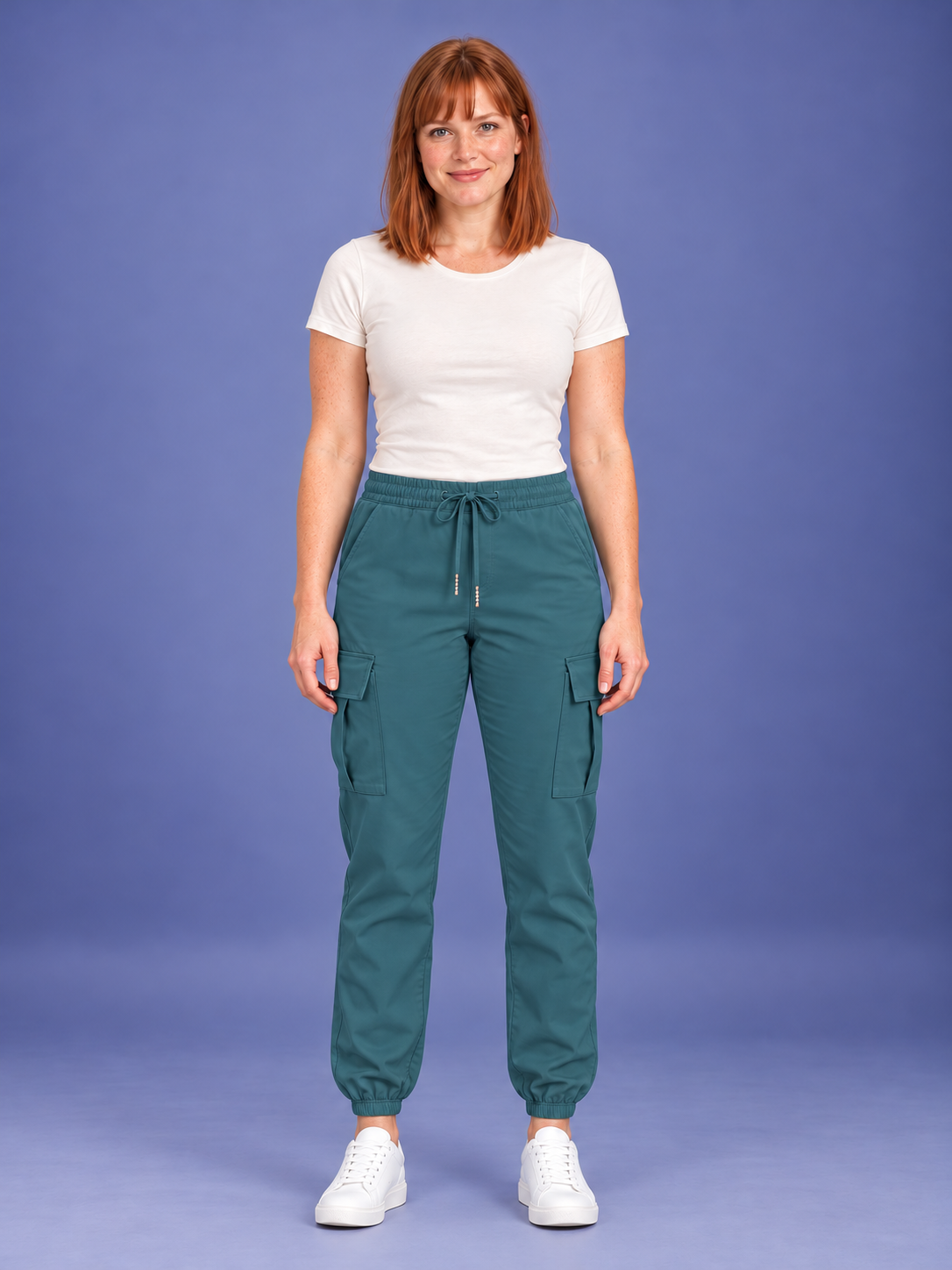 Women's Woven Relaxed Fit Cargo Pants