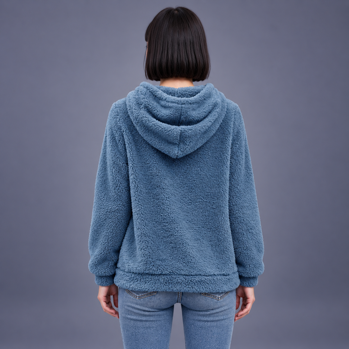 Fontavier Women's Teddy Drawstring Hooded Sweatshirt - view 2